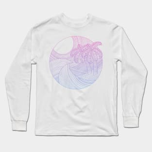 Lines of striped landscape 001 Long Sleeve T-Shirt